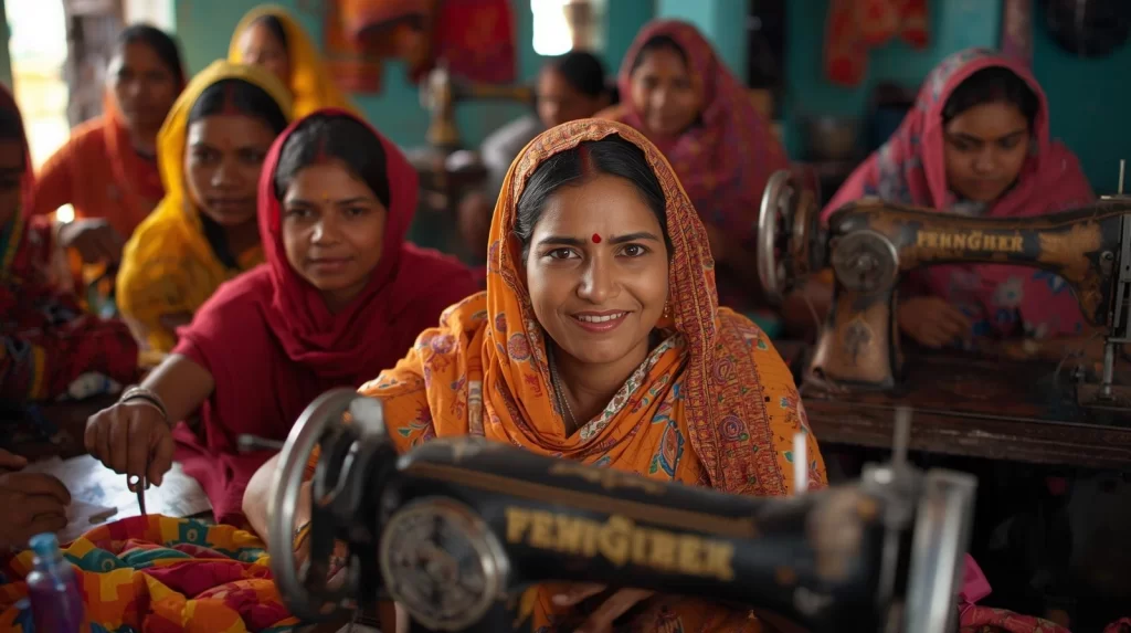 Rural Indian women gaining skills through Dayitwa NGO empowerment programs