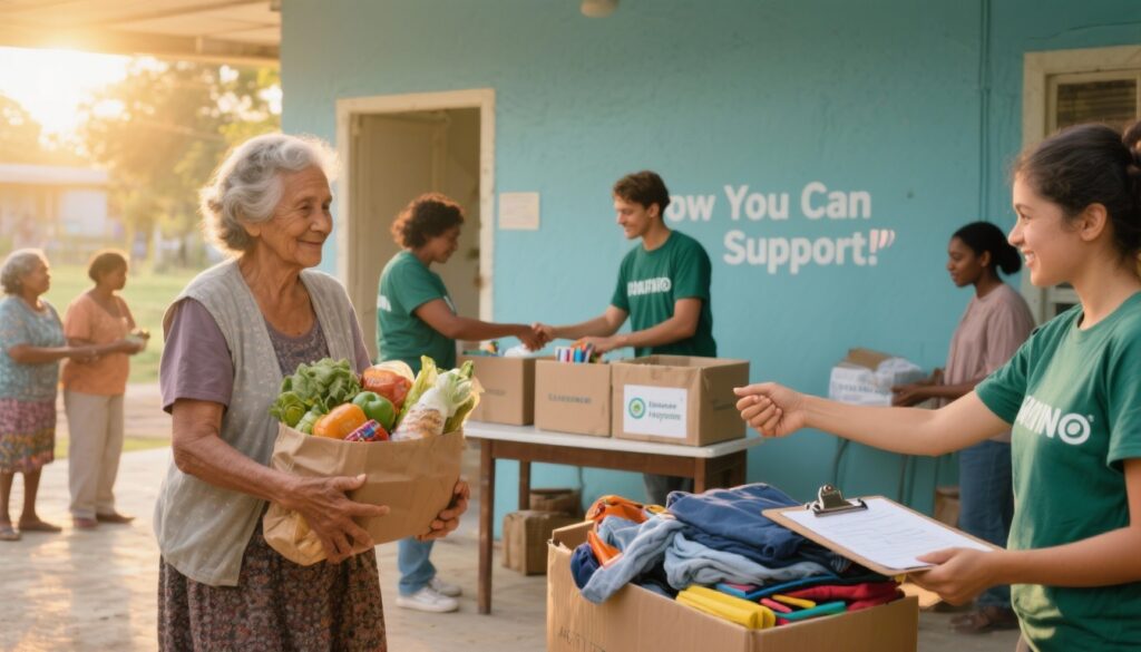 NGO feeding poor families.