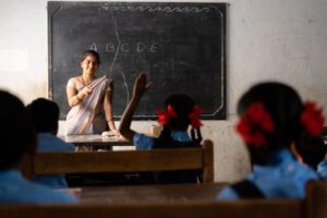 tutor is having asking question on hown education transform lives
